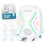 Ultrasonic Pest Repeller 4 Pack,Rat Traps Mosquito Repellent Mouse Repellent with 4 Modes,Pest Control Ultrasonic Repellent Plug in, Insect Repellent for Mosquito, Mice, Spider, Roach, Ant, Rat, Flea