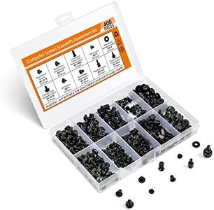 400PCS Motherboard Standoffs Computer Screws Assortment Kit for Motherboard PC Fan HDD Power Supply SSD Hard Drive Graphics PC Case, Motherboard Mounting Screws for DIY PC Building and Repair