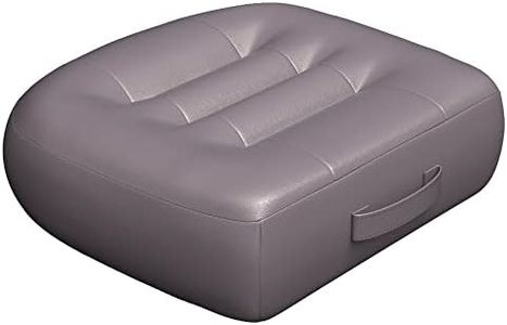 Adult Booster Seat Cushion/Car Seat Cushions for ShortPeople/Effectively Increase The Field of View by 12cm/4.7in,Back Fatigue Relief Adult Booster Chair Cushion Angle Lift Big Seat Cushion/Grey