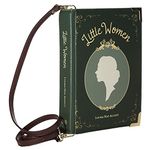 Well Read Book Themed Purse for Literary Lovers - Ideal Literary Gift for Readers & Bookworms - Handbag & Crossbody Bag, Little Women, Small