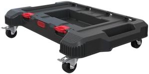 Keter Stack-n-Roll Dolly – Heavy-Duty Rolling Base Cart with Locking Wheels | Modular Mobile Workstation & Tool Storage Platform | Durable, Easy-Glide Design for Garage, Jobsite & Workshop