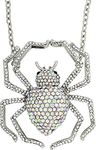 Rubie's Costume Women's Wicked Gems Silver Spider Necklace, Multicolor, One Size