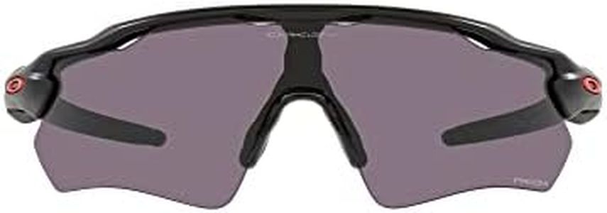 Oakley Men's OO9208 Radar EV Path Rectangular Sunglasses, Matte Black/Prizm Grey, 38 mm