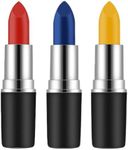 Mysense Red Blue and Yellow Face Paint Stick, Eye Black Stick for Football Baseball Softball, Cream Body Paint for Halloween Costume Cosplay Makeup