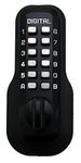 Digital Door Lock M210 Mechanical Keyless Deadbolt, Jet Black