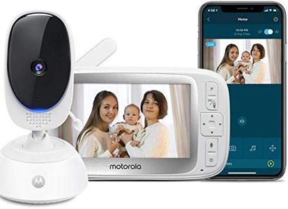 Motorola Connect40 by Hubble Connected Video Baby Monitor - 5" Parent Unit and HD Wi-Fi Viewing for Baby, Elderly, Pet - 2-Way Audio, Night Vision, Remote Pan/Digital Zoom