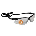 Jackson Safety 25685 V30 Nemesis Safety Glasses, Indoor/Outdoor Lenses with Black Frame (Pack of 12)