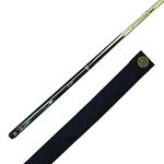 BCE Unisex Her-400 BCE Heritage 2 Piece Mark Selby Cue with Matching Grain 145cm 9 5mm Tip, black butt/ natural wood shaft, 57 UK