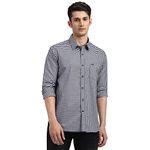 Arrow Men's Checkered Full Sleeve Slim Fit Point Collar Cotton Casual Shirt