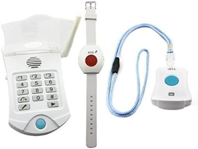 Assistive Technology Services Help Dialer 700 with Necklace and Wrist Panic Buttons - No Monthly Fees Medical Alert System