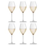 Libbey Iduna Wine Glass 34 cl - Set of 6 - Classic Design - Dishwasher Safe