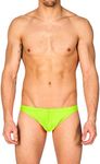 Gary Majdell Sport Men's Lime Greek Bikini Swimsuit with Contour Pouch Medium