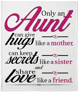 CafePress Only an Aunt Can Give Hugs Like A Mother... Throw Soft Plush Throw Blanket 60" x 50"