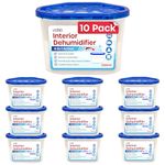 volila Disposable Dehumidifier Tubs - 10 Pack Superb Condensation Absorbers 500ml - Dehumidifiers Disposable for Home, Office or Caravan - Mold Prevention and Wardrobe Musty Smell Remover