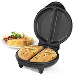 Salter Dual Omelette Maker – Non-Stick Deep Fill Cooking Plates, Double Egg Cooker, Makes 2 Omelettes, No Flipping Required, Cook With Little To No Oil, Fast Preheat, Easy Clean, 750W, EK2716