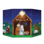 Beistle 1-Pack Nativity Stand-Up, 3-Feet 1-Inch by 25-Inch