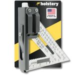 SquareMaster Pro | Square Holder - Clip-On Rafter Square Holster for Tool Belt - Great for Carpenters, Framing, Woodworking - Spring Steel Belt Clip