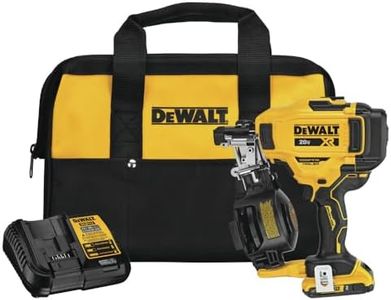 DeWALT DCN45RND1 20V 15 Degrees Lithium-Ion Cordless Coil Roofing Nailer Kit