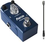AZOR Phaser Pedal Analog Guitar Effect Pedal Pure Processor with Guitar Pedal Power Cable,9V Battery Clip Converter Power Cable