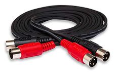 Hosa MID-203 Dual 5-pin DIN to Dual 5-pin DIN Dual MIDI Cable, 9.8 feet