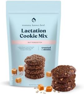 Mommy Knows Best Lactation Cookies Mix - Oatmeal Breastfeeding Cookie Supplement Support for Breast Milk Supply Increase with Flax Seed and Brewers Yeast (Butterscotch) 15oz