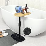 Bathtub Tray Table with Mable Base,