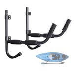 Onefeng Sports 100LBS Kayak Wall Hanger Wall Mount Kayak Storage Rack Swivel Rack Design Help You to Save The Garage Space - Extends 17” from Wall Suitable for Any Sized Kayaks,Canoes Boat