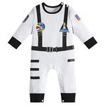 Paddy Field Baby Boys Girls Astronaut Suit Space Explorer Jumpsuit Cosplay Costume Halloween (0-3 Months)