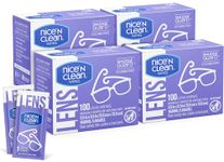 Nice 'n Clean SmudgeGuard Lens Cleaning Wipes (400 Total Wipes) | Pre-Moistened Individually Wrapped Wipes | Non-Scratching & Non-Streaking | Safe for Eyeglasses, Goggles, & Camera Lens