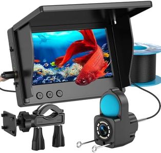 TMACTIME Underwater Fishing Camera 1080P HD, Portable Fish Finder with 4.3" LCD Display & Infrared Night Vision, IP68 Waterproof, 5000mAh Battery, Fishing Camera for Ice Lake Boat Kayak - 15M