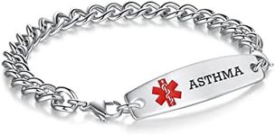 Engraving "ASTHMA" Medical id brace