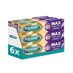 Poligrip Max Seal Denture Adhesive, Long-Lasting Fixative Cream to Secure Dentures, False Teeth and Partials, Multipack, 40 g, Pack of 6