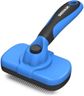 Swihauk Self Cleaning Slicker Brush - Skin Friendly Deshedding Grooming Tool for Dogs & Cats, Suitable for Shedding & Haired Pets, with Pet Supplies Accessories, Blue