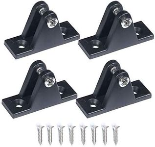 MX Bimini Top Deck Hinge, Flat Mount Boating Equipment with Screws(4PCS)