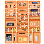 haobin 42 Pack Interlocking Desk Drawer Organizers,Tool Box Organizer and Storage,Hardware Organizer for Tool Drawer,Desk Drawer Tray Organizer for Kitchen Bathroom Makeup Office