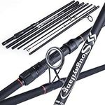 Sougayilang Carp Fishing Rod Carbon Fiber Spinning Fishing Rod,with Super Smooth Guide Ring,(3M/3.6M) 6/7 Section Portable Travel Fishing Pole for Saltwater or Freshwater Carp Rod-3.6M