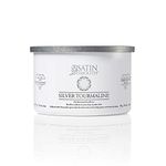 SATIN SMOOTH Luxury Gem Soft Cream Wax- Silver Tourmaline, Soft Cream Wax- 14oz