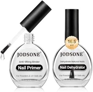 JODSONE 2Pcs 16.5ml Nail Dehydrate And Nail Primer For U V Gels Superior Bonding Professional Salons Set DIY Nail Art Design Long Lasting Gift