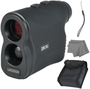 SINTIKI Hunting Laser Rangefinder, 1300 Yard / 1200 Meters Laser RangeFinder with Ultra-Clear View, 6X Magnification, Fast and Accurate Scan: Distance, Angle, Speed, Fog, High Multi Functional Scan