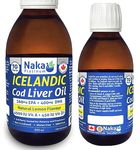 Naka Platinum Icelandic Cod Liver Oil, TG form, Natural Lemon Flavour, Made in Canada (200ml)