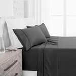 (Queen, Gray) - Beckham Hotel Collection Luxury Soft Brushed 2100 Series Microfiber Sheet Set - Hypoallergenic - Queen - Grey