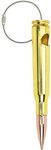 Fairly Odd Novelties FON-10291 .50 Caliber Bottle Opener w/Wire Novelty Metal Bullet Drinking Tool, One Size, Gold