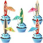 96 Pcs Surfboard Cake Decorations U