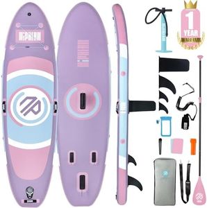 Niphean Inflatable Paddle Board with Stable Wing and Durable SUP Accessories, 10’ Inflatable Stand up Paddle Boards for Adults & Youth, Versatile Yoga Paddle Board