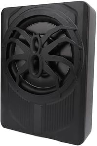 Yechiry Under Seat Active Car Subwoofer, 10in 800W Slim Underseat Powered Truck Subwoofer with LED Atmosphere Light for Cars and Trucks, Excellent Heat Dissipation (Blue)