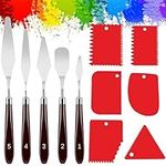 Palette Knife Set 5 Pieces Stainless Steel Palette Knife Set Painting Accessories Art Supplies for Oil Acrylic Painting