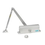 Global Door Controls Commercial Door Closer in Aluminum-Size 2, Small