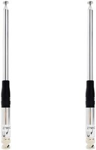 YNIBST Telescopic BNC-Male Antenna for Uniden Anytone Cobra Midland Ham CB Two-Way Radios （2 Packs）