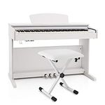 Digital Piano DP-10X by Gear4music with Adjustable Bench White