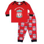 Liverpool FC Official Football Gift Boys Kids Baby Pyjamas Crest 12-18 Months